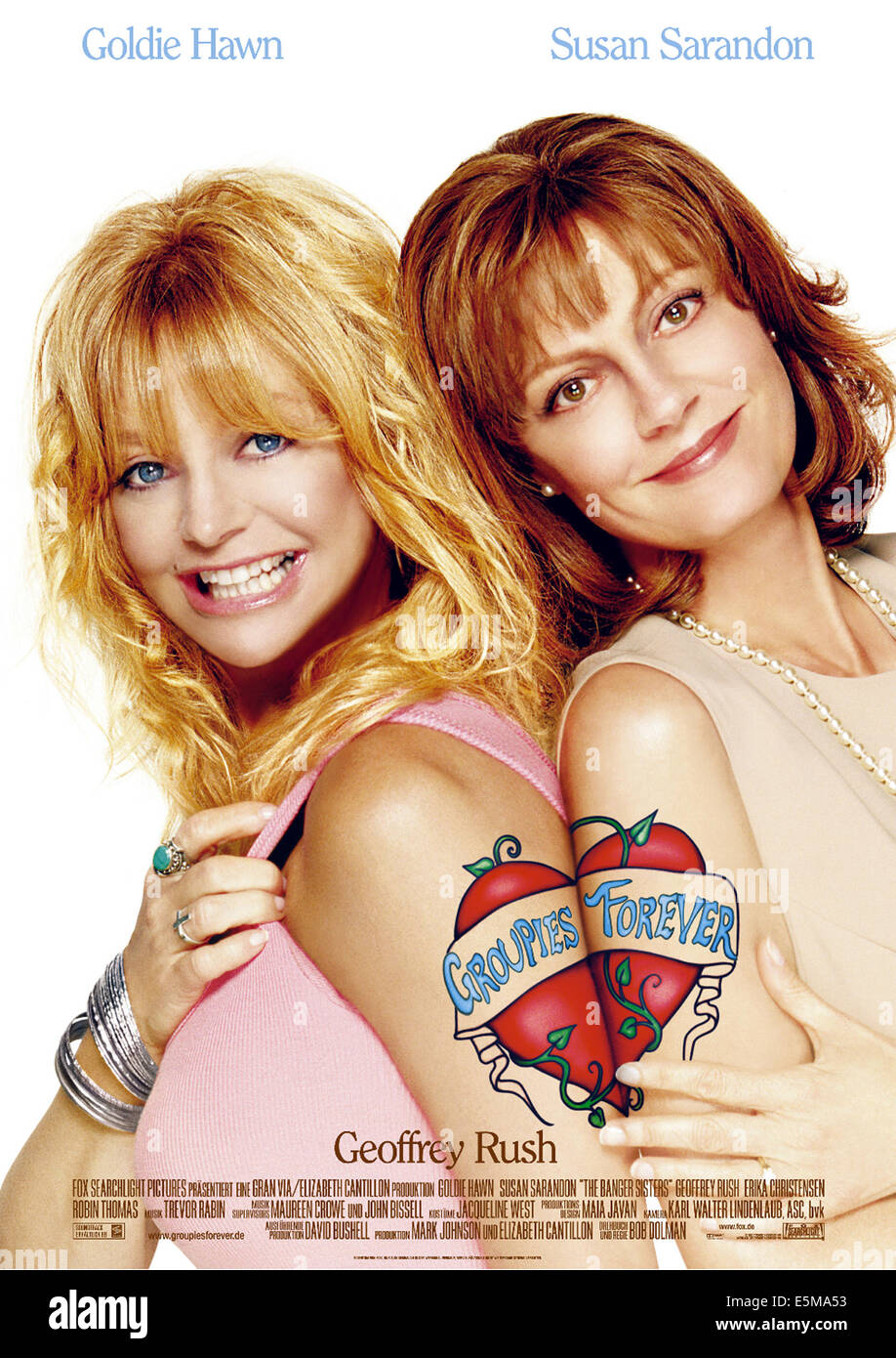 THE BANGER SISTERS, (aka GROUPIES FOREVER), Goldie Hawn, Susan Sarandon, 2002, (c) Fox Searchlight/courtesy Everett Collection Stock Photo