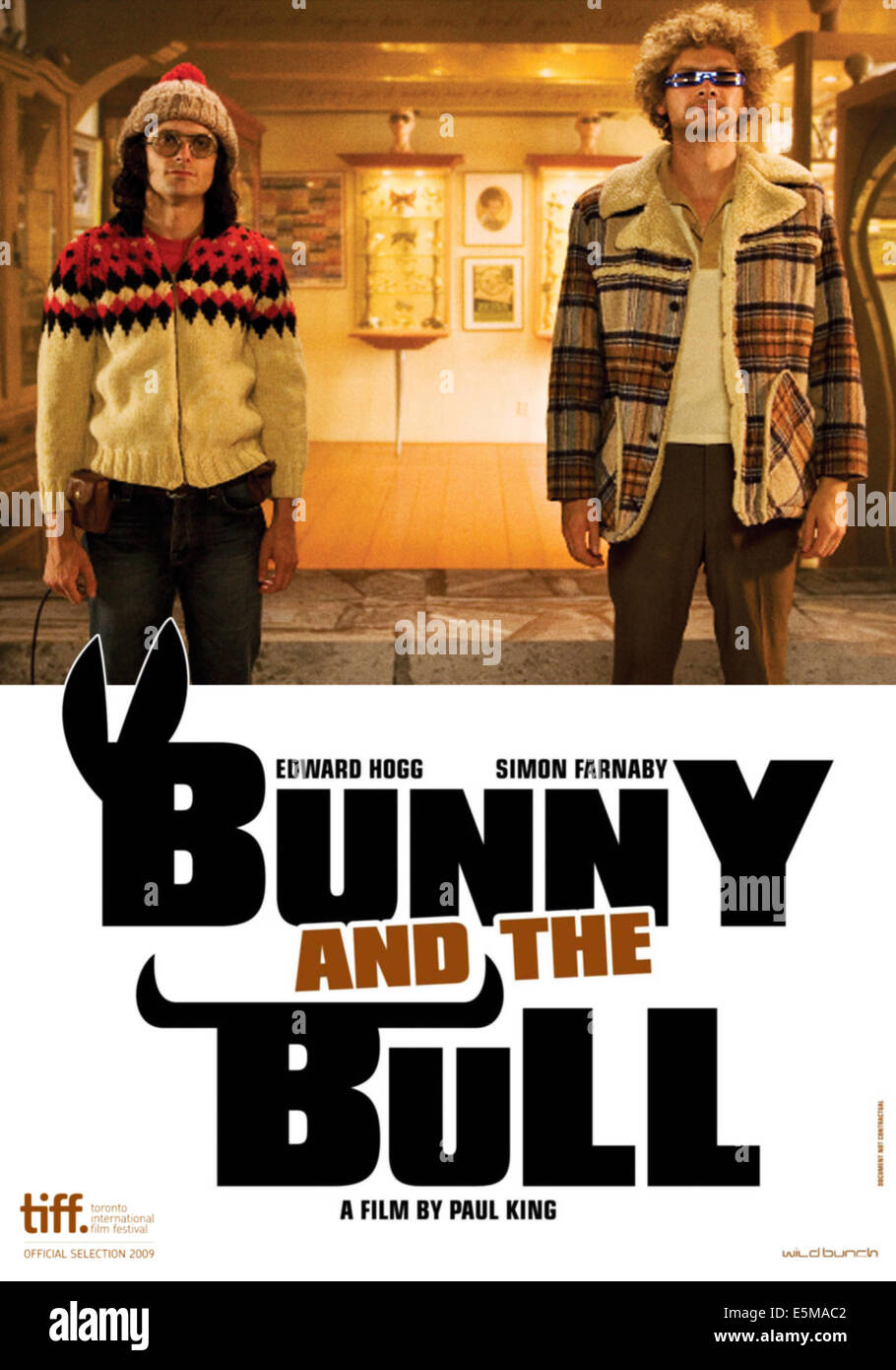 BUNNY AND THE BULL, poster art, from left: Edward Hogg, Simon Farnaby, 2009. ©IFC/Courtesy Everett Collection Stock Photo