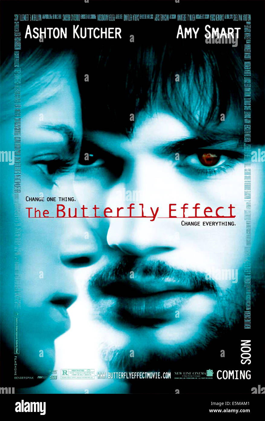 THE BUTTERFLY EFFECT, Amy Smart, Ashton Kutcher, 2004, (c) New Line/courtesy Everett Collection Stock Photo