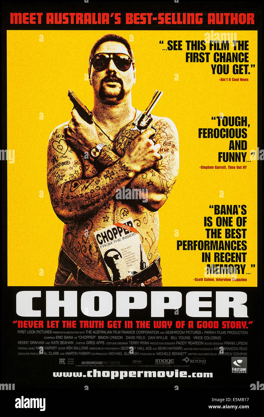 CHOPPER, Eric Bana on US poster art, 2000, ©First Look International