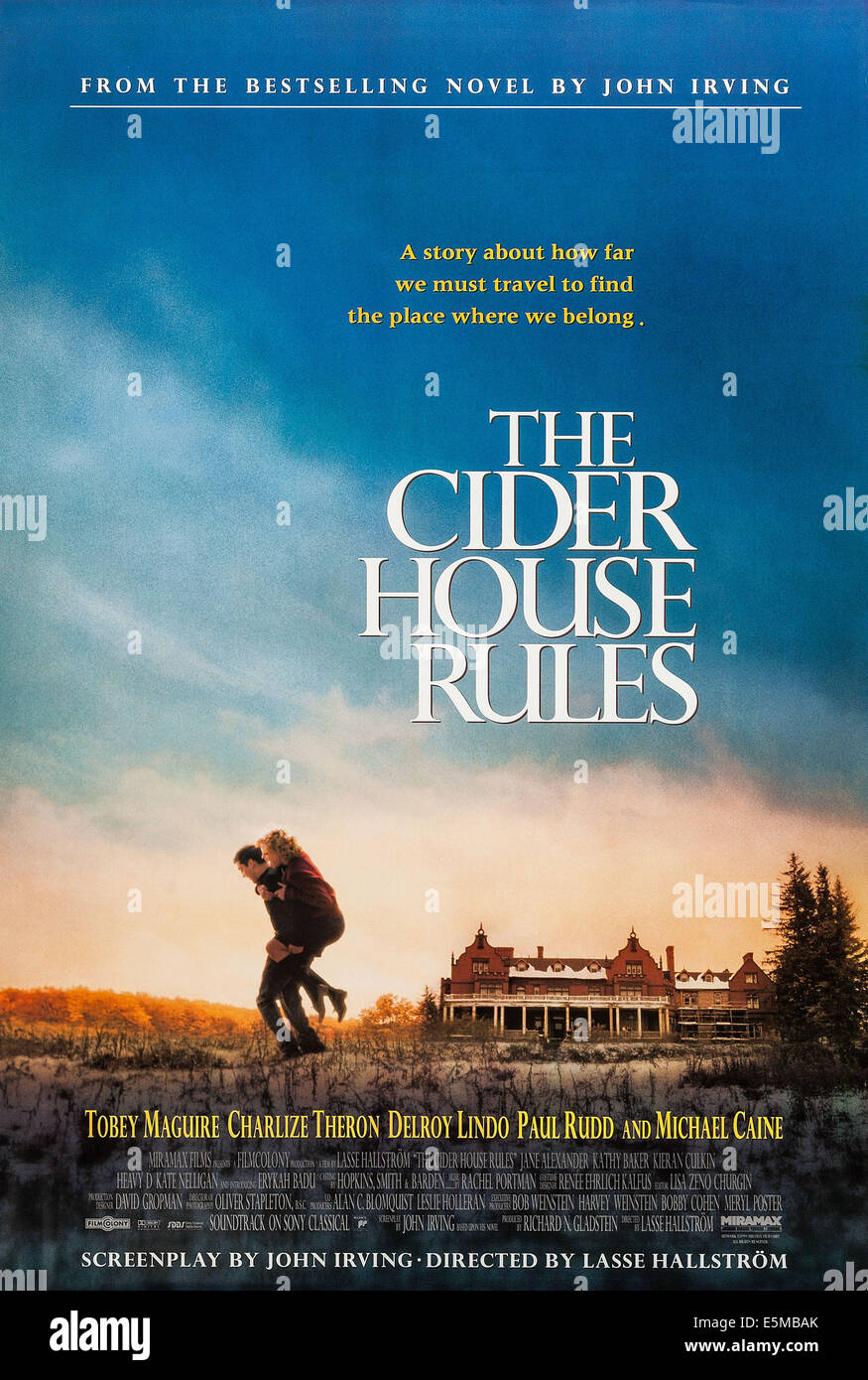 THE CIDER HOUSE RULES, US poster art, from left Tobey Maguire