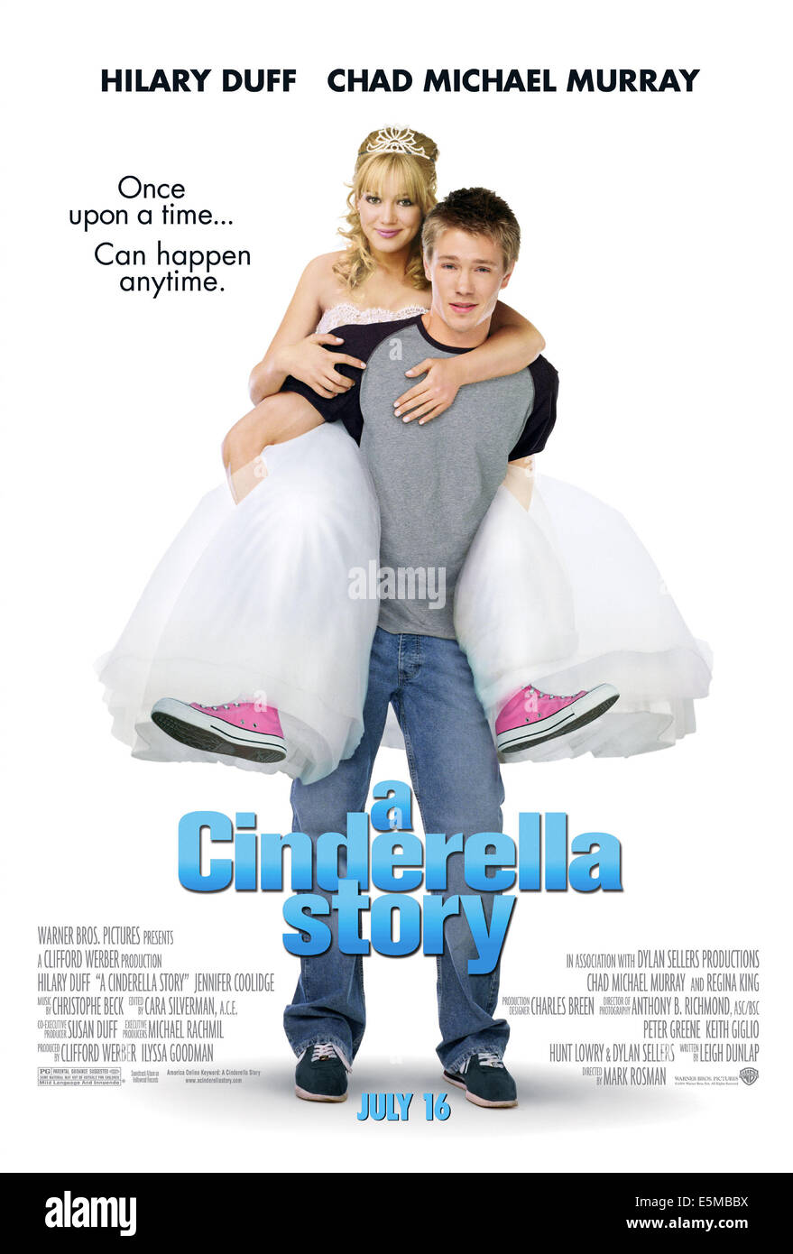A CINDERELLA STORY, Hilary duff, Chad Michael Murray, 2004, (c) Warner Brothers/courtesy Everett Collection Stock Photo