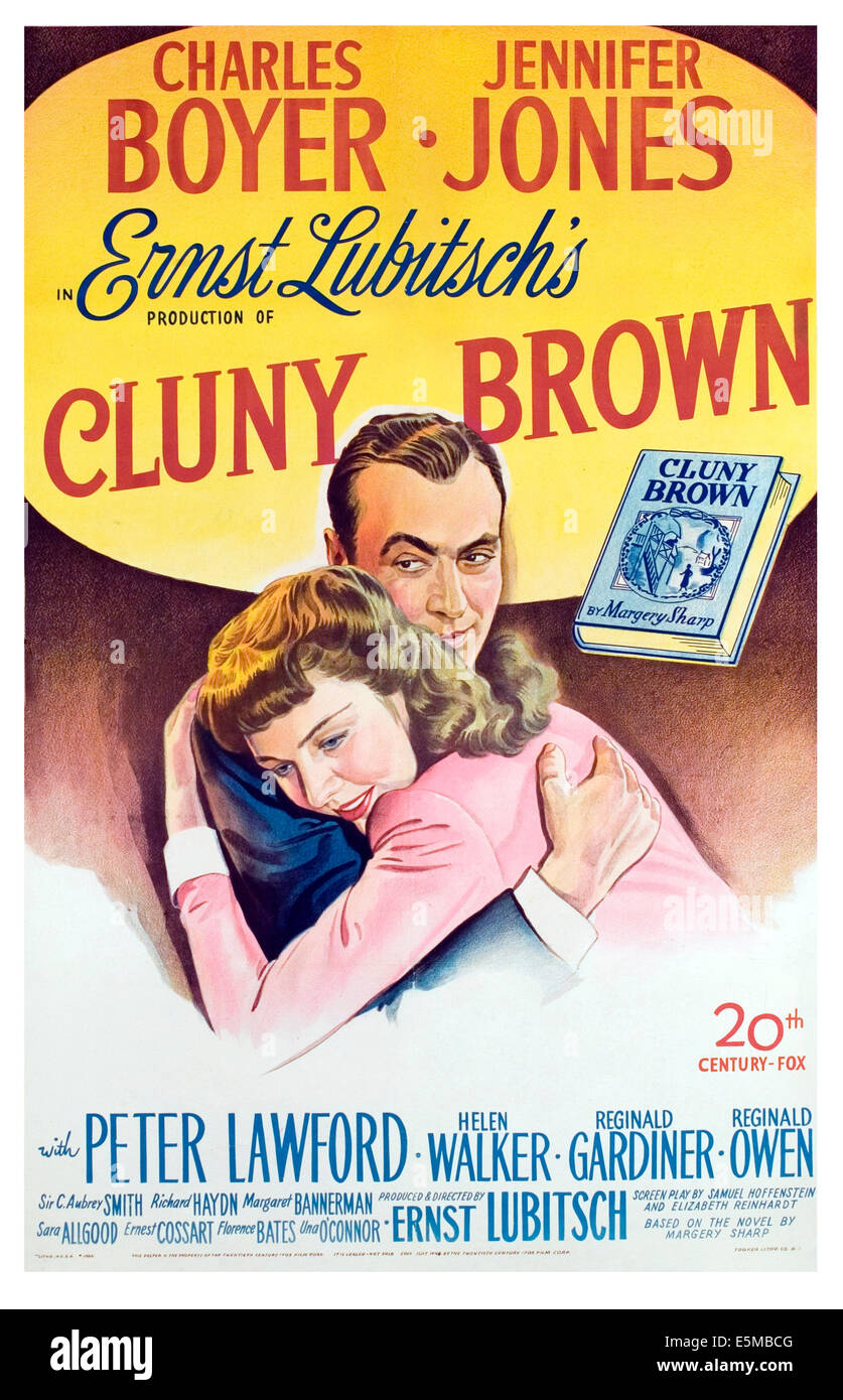 CLUNY BROWN, Charles Boyer, Jennifer Jones, 1946. Stock Photo
