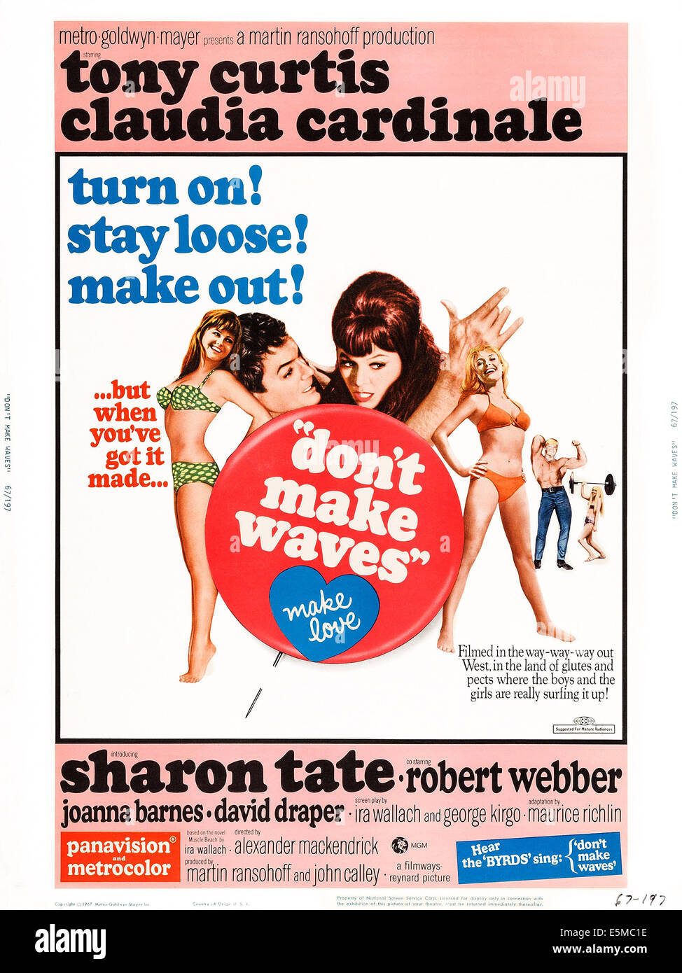 DON T MAKE WAVES L r Claudia Cardinale Tony Curtis Claudia Don t make waves l r claudia cardinale tony curtis claudia