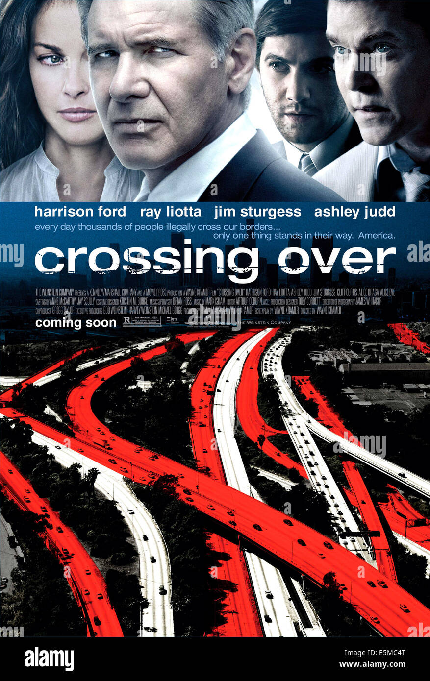 CROSSING OVER, Ashley Judd, Harrison Ford, Jim Sturgess, Ray Liotta, 2009. ©Weinstein Company/courtesy Everett Collection Stock Photo