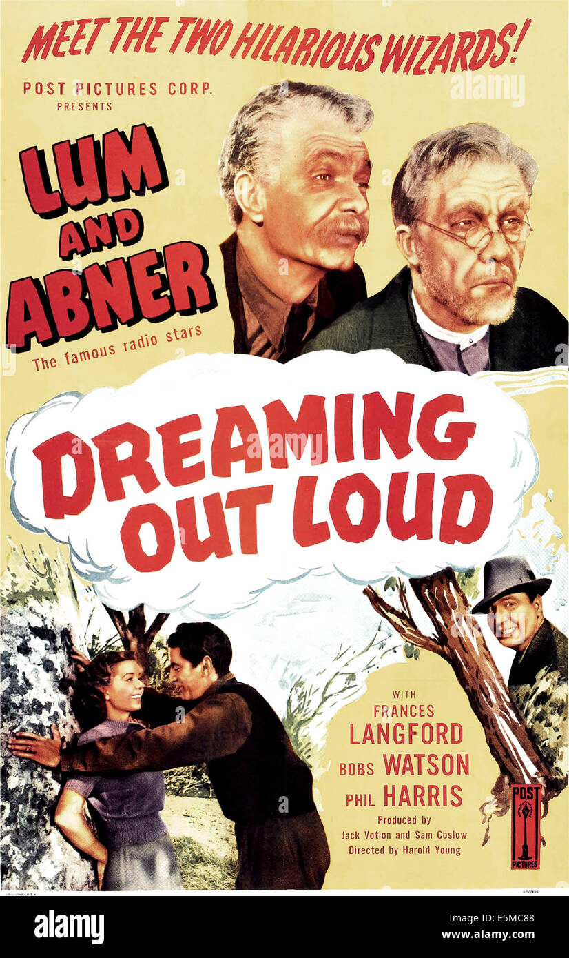DREAMING OUT LOUD, US poster, top from left: Chester Lauck, Norris Goff, bottom far left: Frances Langford, bottom right: Phil Stock Photo