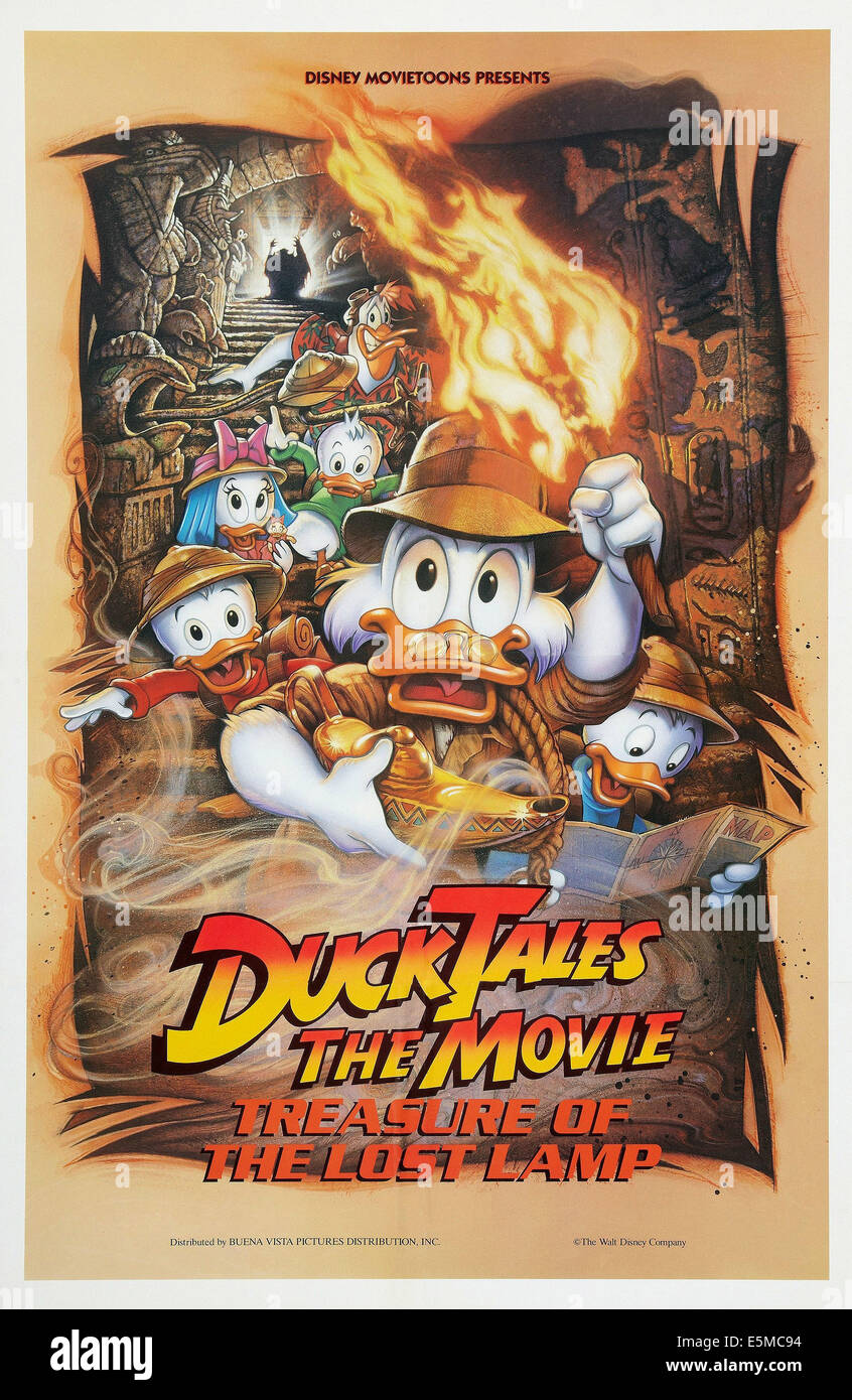 DUCKTALES: THE MOVIE-TREASURE OF THE LOST LAMP, US poster, 1990. © Buena  Vista Pictures/courtesy Everett Collection Stock Photo - Alamy