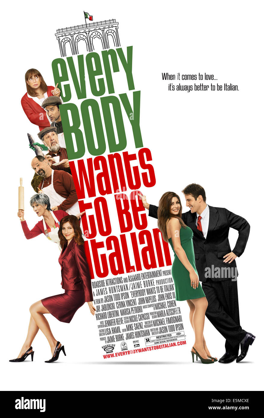 EVERYBODY WANTS TO BE ITALIAN, clockwise from right: Jay Jablonski, Cerina Vincent, Marisa Petroro, Judith Scarpone, John Stock Photo