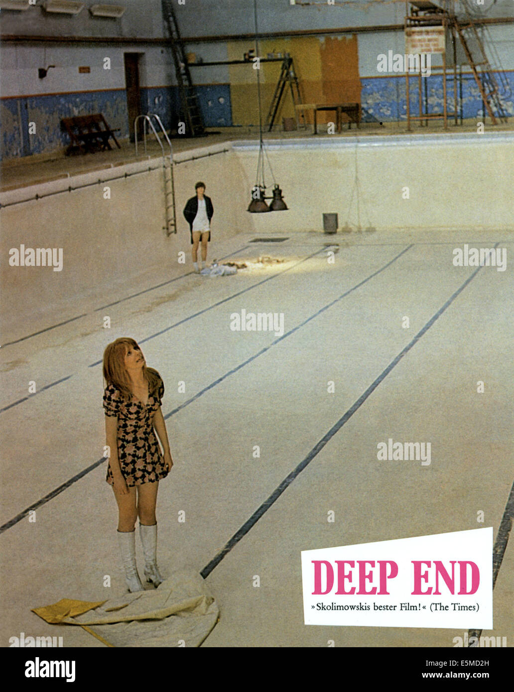 DEEP END, from top: John Moulder-Brown, Jane Asher, 1971 Stock Photo