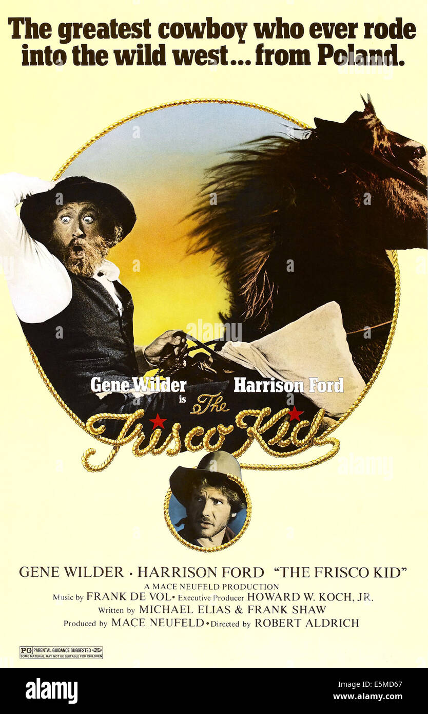 THE FRISCO KID, from top, Gene Wilder, Harrison Ford, 1979, ©Warner