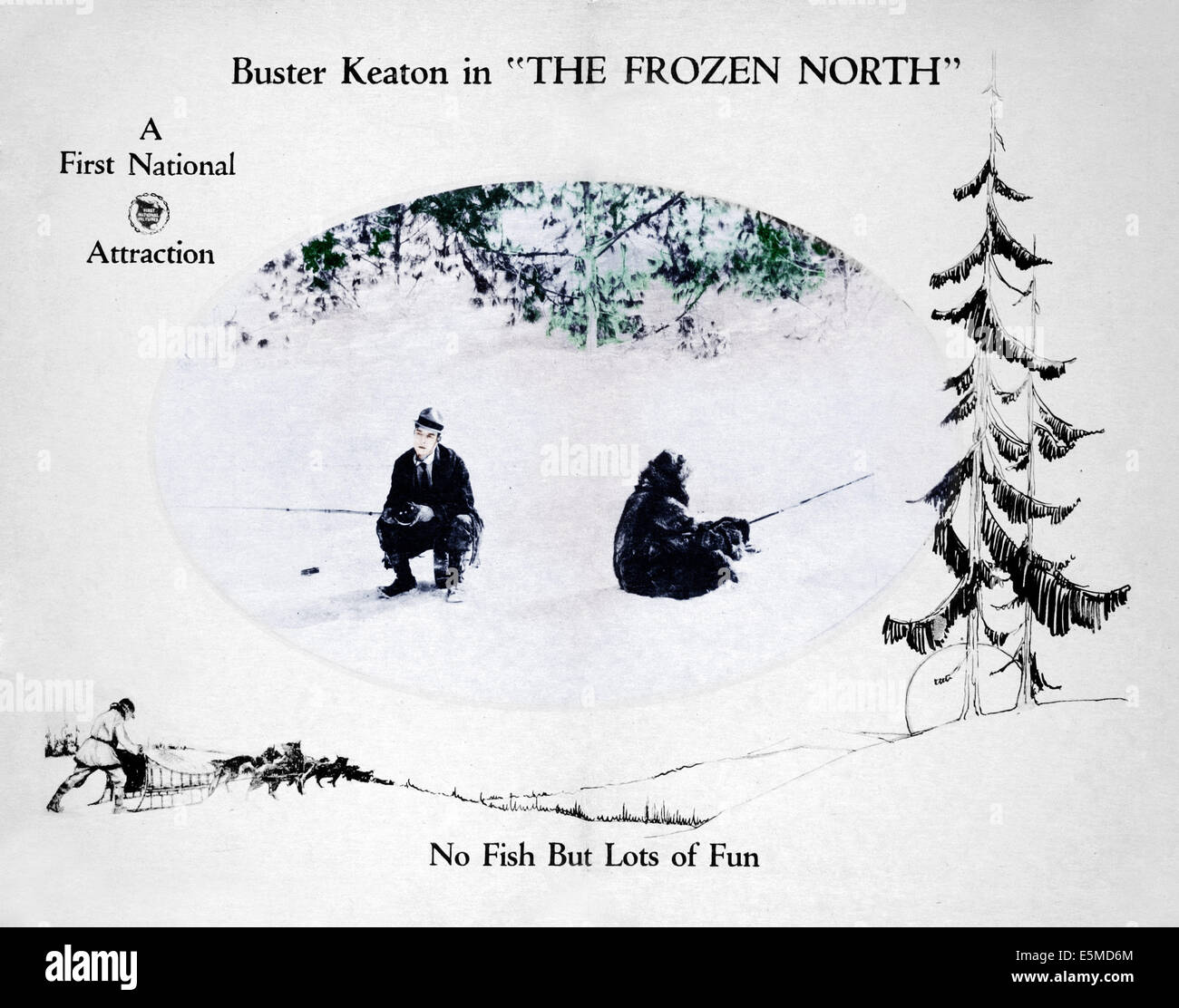 THE FROZEN NORTH, Buster Keaton, 1922. Stock Photo