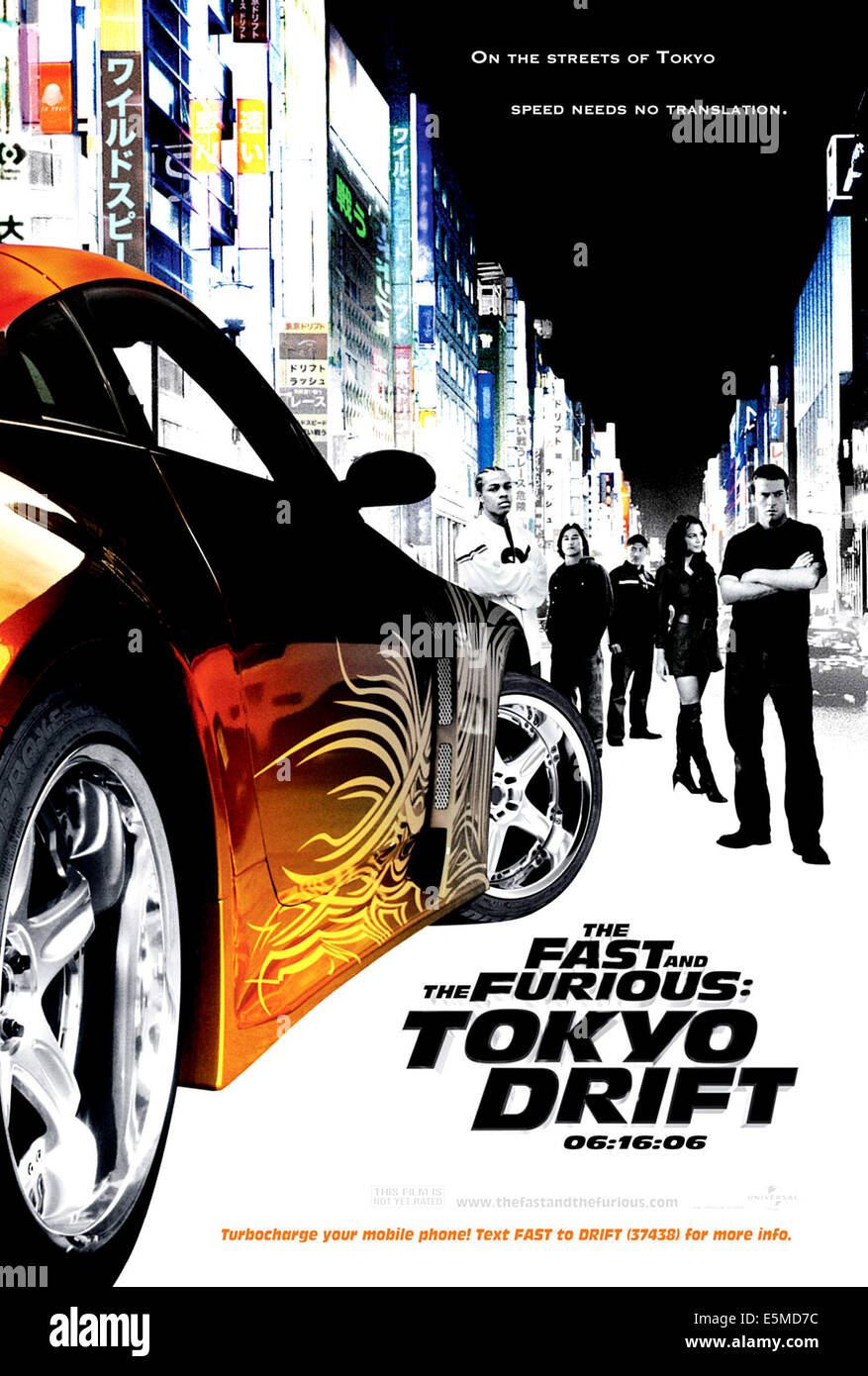 THE FAST AND THE FURIOUS: TOKYO DRIFT, Bow Wow, Sung Kang, Brian Tee, Nathalie  Kelley, Lucas Black, 2006. ©Universal/courtesy Stock Photo - Alamy