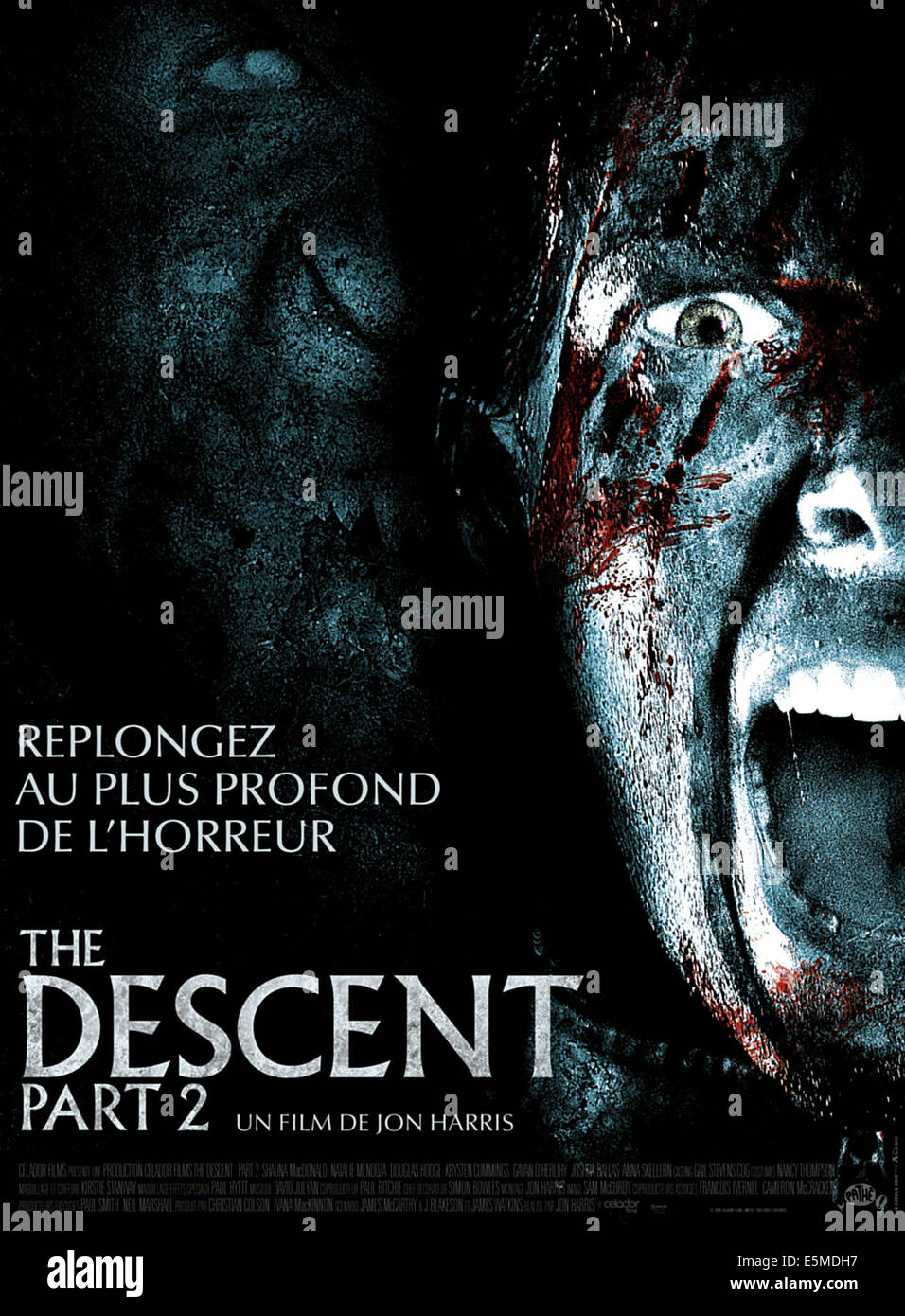 THE DESCENT: PART 2, French poster art, Shauna Macdonald, 2009. ©LionsGate/courtesy Everett Collection Stock Photo