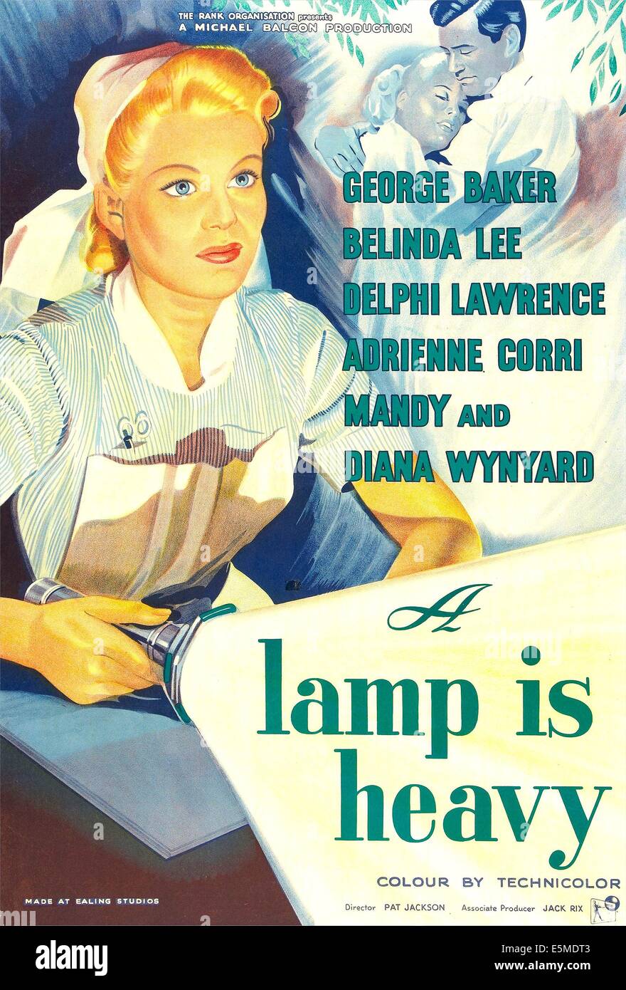 A LAMP IS HEAVY, (aka THE FEMININE TOUCH, aka THE GENTLE TOUCH), British  poster, Belinda Lee, George Baker, 1956 Stock Photo - Alamy