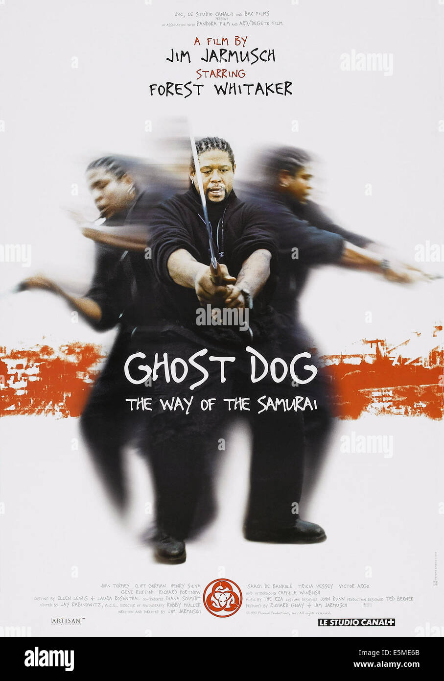 GHOST DOG: THE WAY OF THE SAMURAI, US poster art, Forest Whitaker, 1999, © Artisan Entertainment / Courtesy: Everett Collection Stock Photo