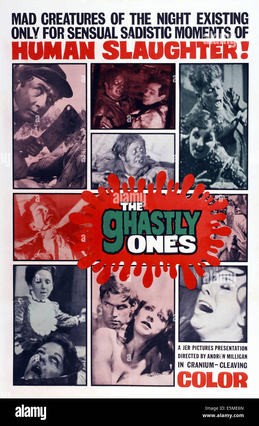 THE GHASTLY ONES, US poster art, 1968 Stock Photo