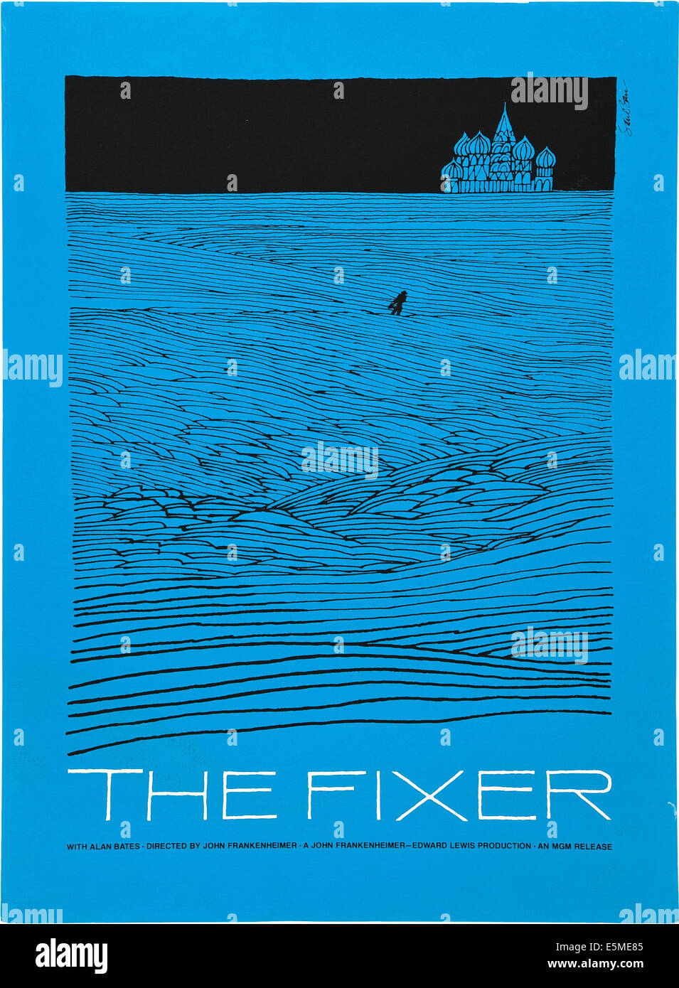 THE FIXER, poster art by Saul Bass, 1968. Stock Photo