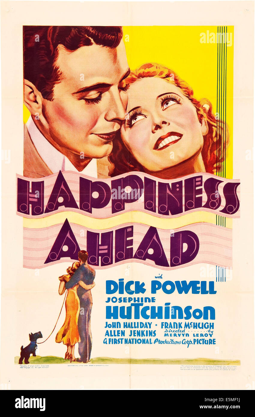 Happiness ahead shows dick powell and josephine hutchinson