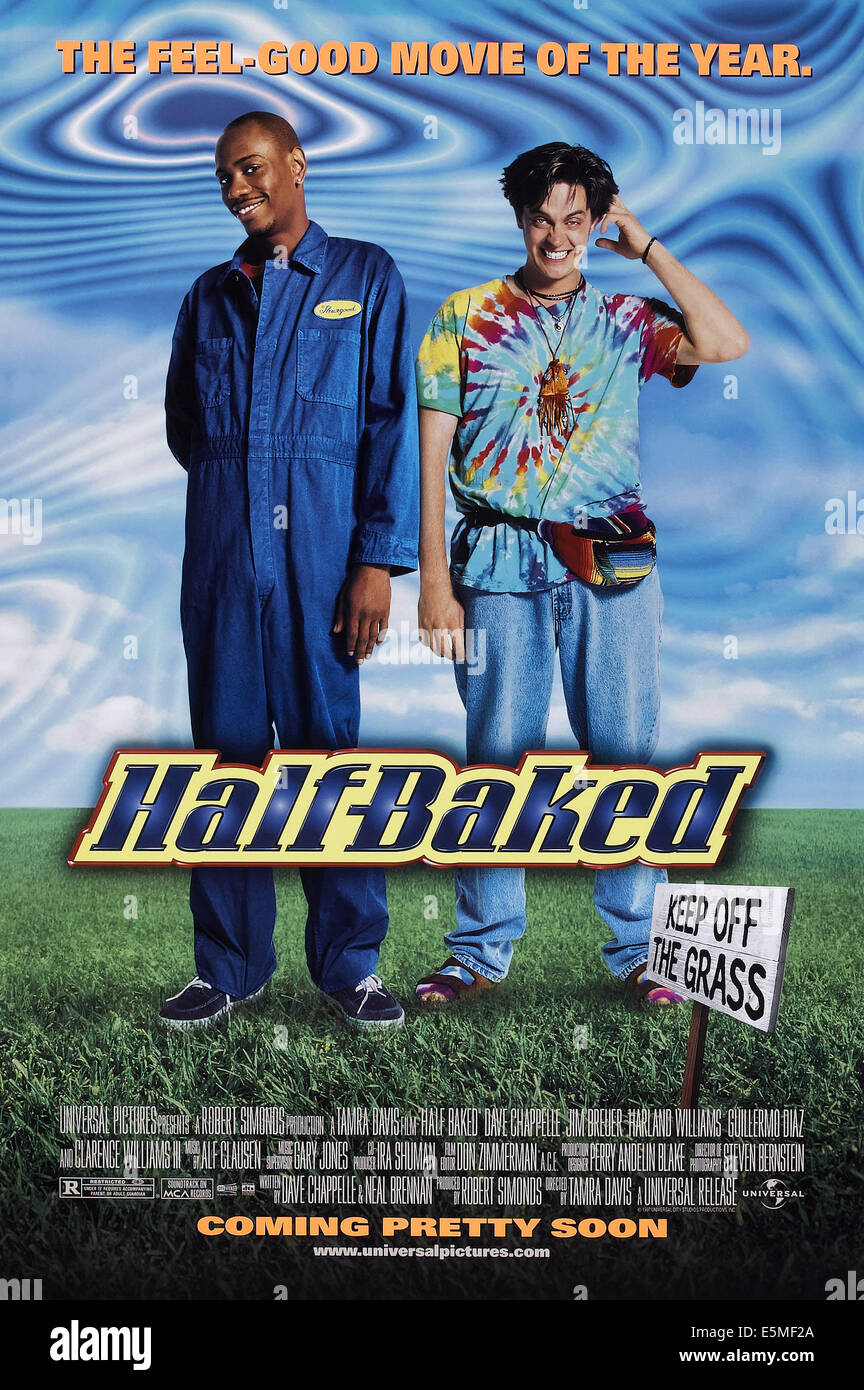 HALF BAKED, US poster, from left: Dave Chappelle, Jim Breuer, 1998, © Universal/courtesy Everett Collection Stock Photo
