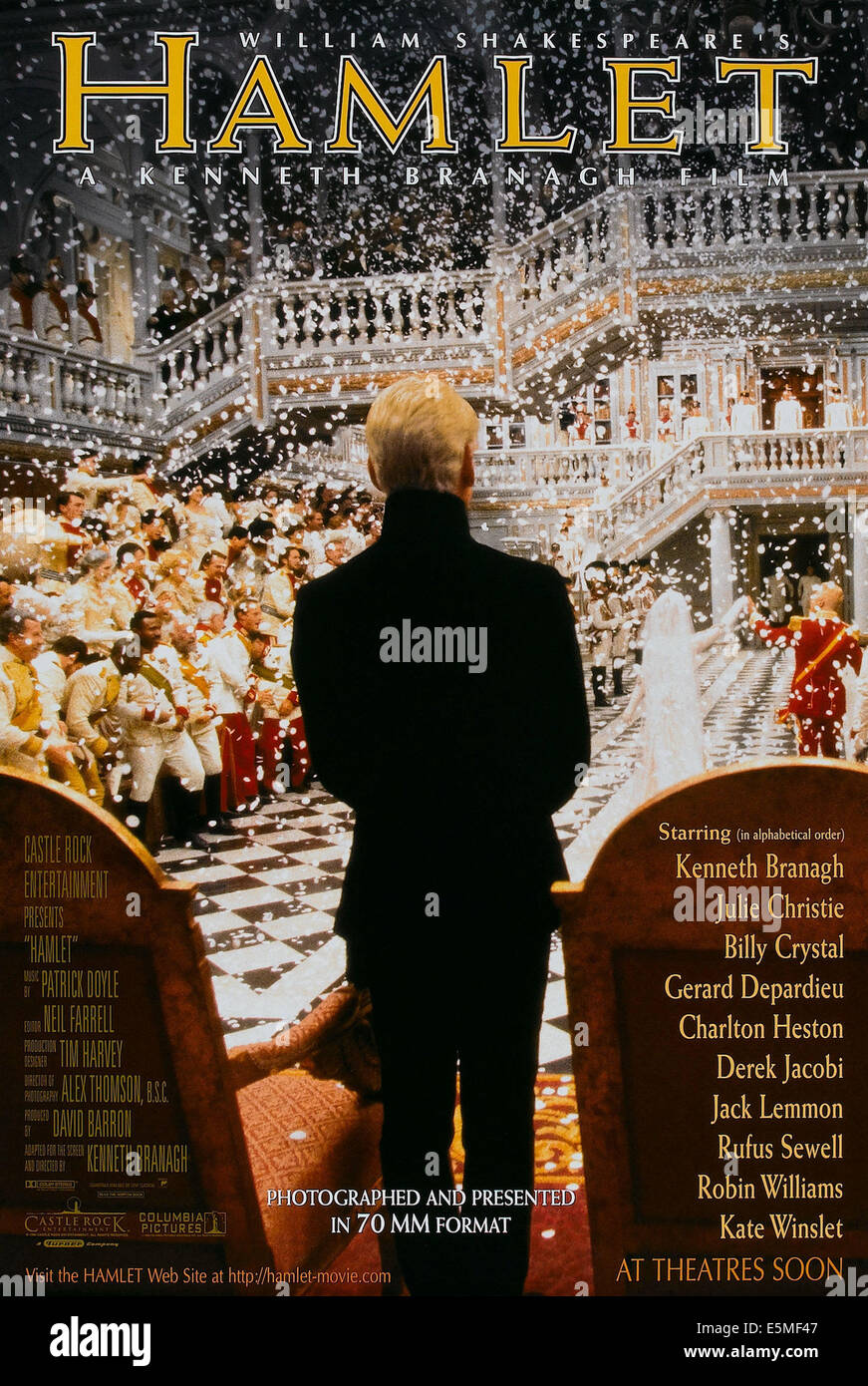 HAMLET, US advance poster art, Kenneth Branagh, 1996, ©Columbia/courtesy Everett Collection Stock Photo