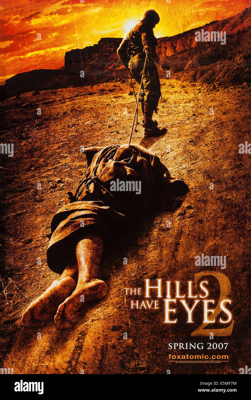 THE HILLS HAVE EYES 2, US advance poster art, 2007. TM and Copyright ©20th Century Fox Films Corp. All rights Stock Photo