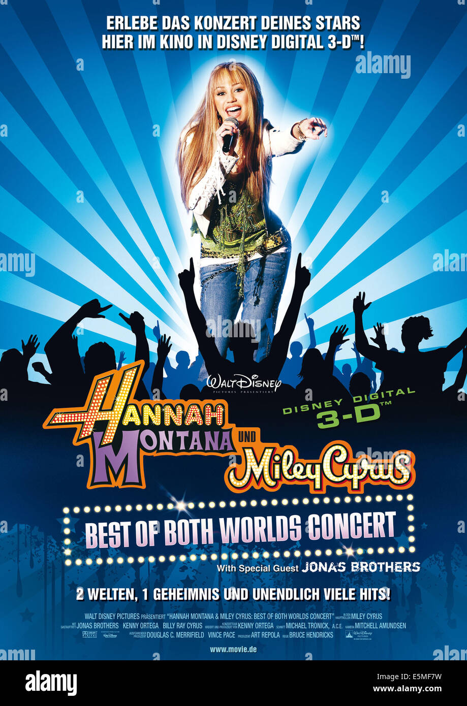 HANNAH MONTANA/MILEY CYRUS: BEST OF BOTH WORLDS CONCERT TOUR, Miley Cyrus, 2008. ©Walt Disney Pictures/Courtesy Everett Stock Photo