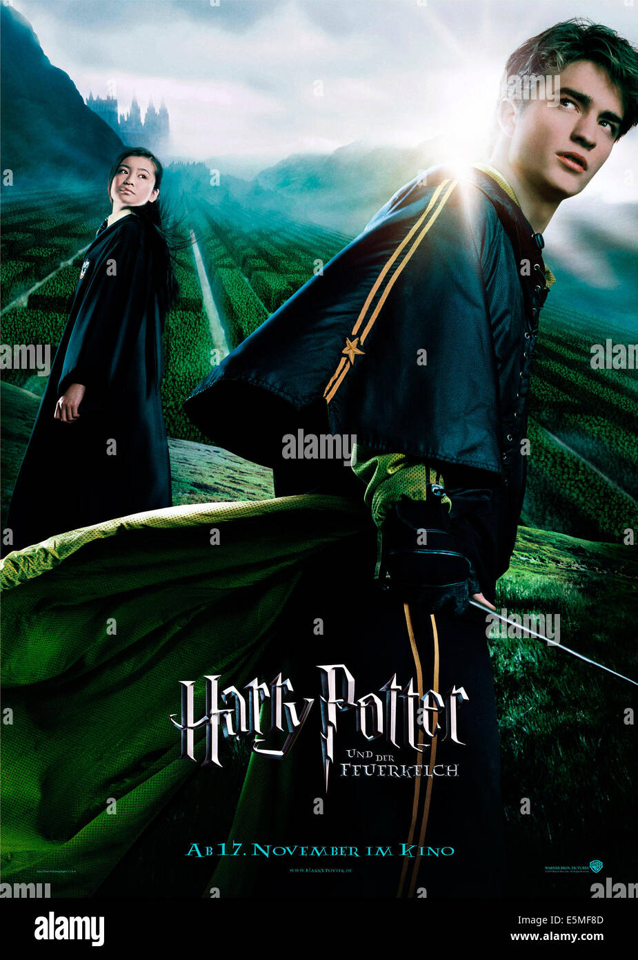 HARRY POTTER AND THE GOBLET OF FIRE, (aka HARRY POTTER UND DER FEUERKELCH),  from left: Katie Leung, Robert Pattinson, 2005 Stock Photo - Alamy