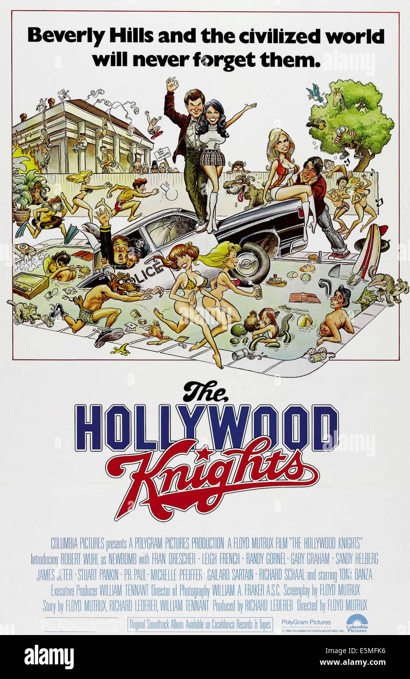THE HOLLYWOOD KNIGHTS, poster art, 1980, ©Columbia Pictures