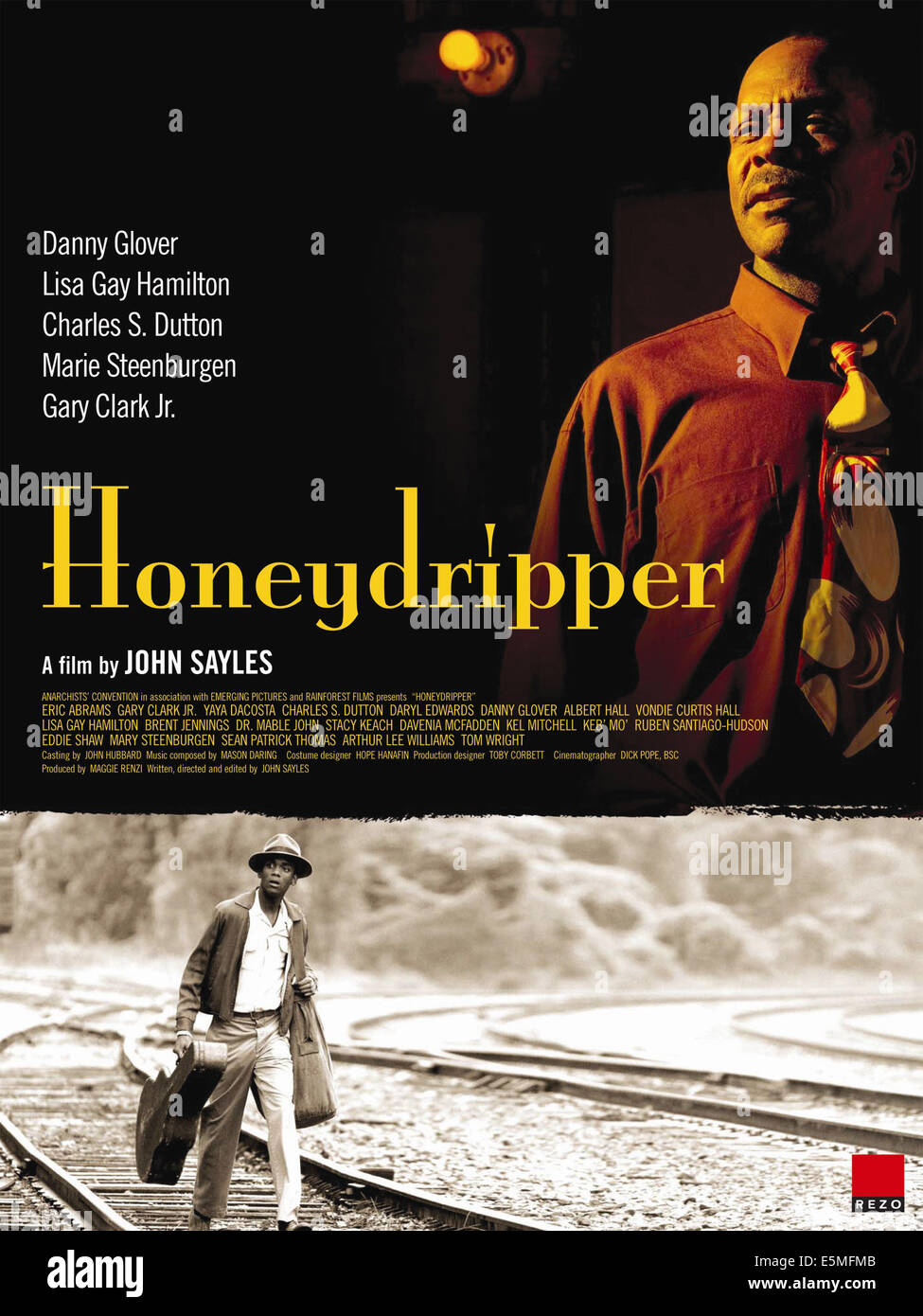 HONEYDRIPPER, French poster art, from top Danny Glover, Gary Clark Jr