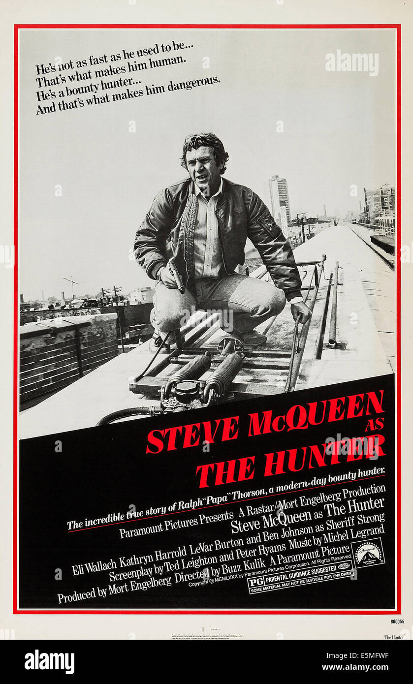 Steve McQueen The Hunter Film Scene POSTER  #4 
