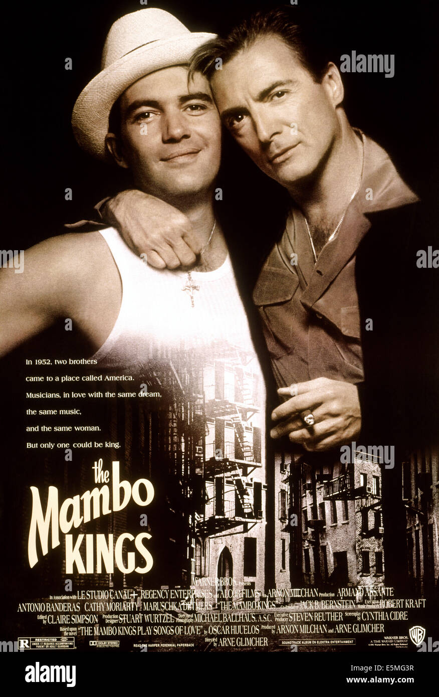 MAMBO KINGS, Antonio Banderas, Armand Assante, 1992. ©Warner Bros./courtesy Everett Collection Stock Photo