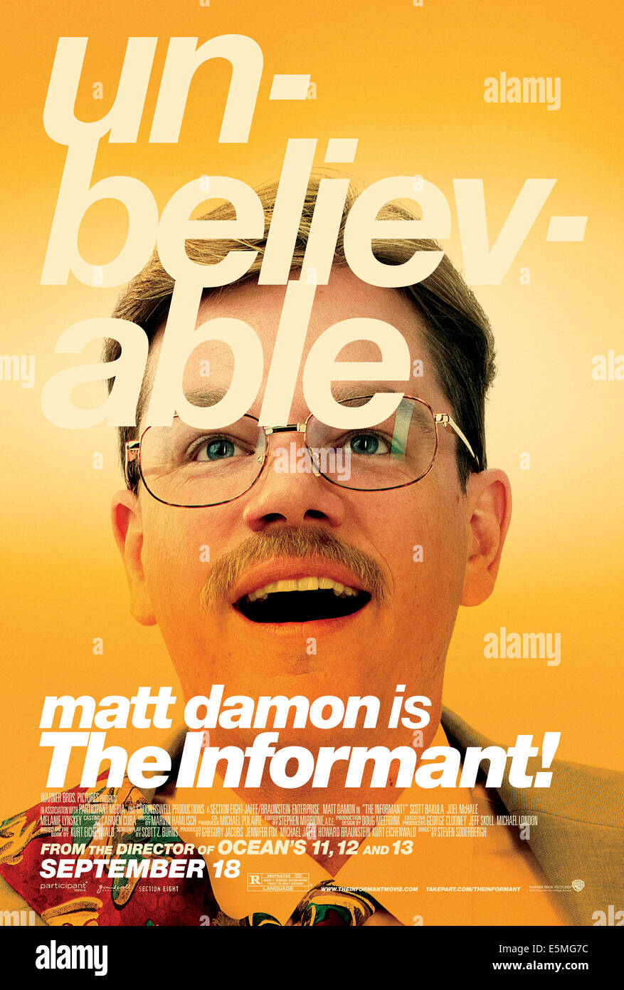 THE INFORMANT!, Matt Damon, 2009. ©Warner Bros./courtesy Everett