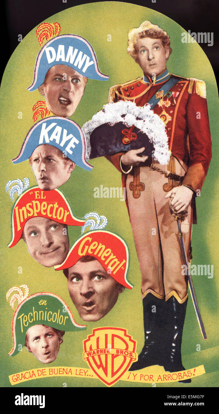 THE INSPECTOR GENERAL, (aka EL INSPECTOR GENERAL), Danny Kaye times six
