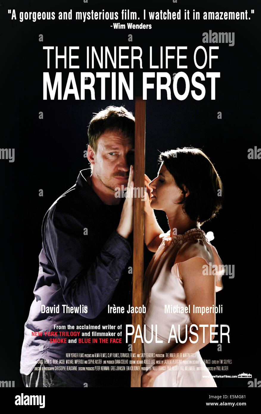 THE INNER LIFE OF MARTIN FROST, David Thewlis, Irene Jacob, 2007.©New Yorker Films/Courtesy Everett Collection Stock Photo