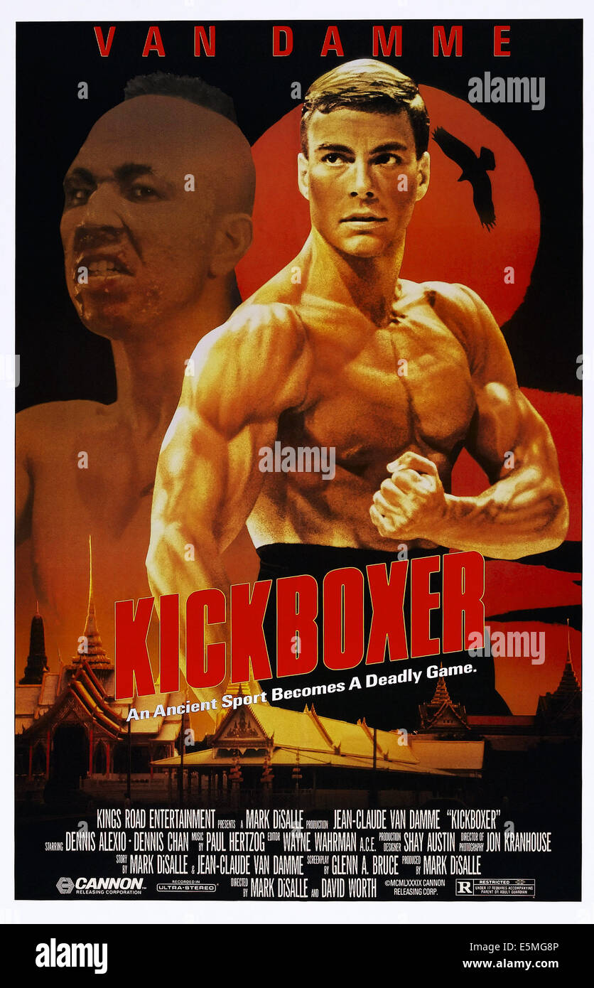 KICKBOXER, US poster art, from left: Michel Qissi, Jean-Claude Van Damme,  1989. ©Cannon Films/courtesy Everett Collection Stock Photo - Alamy