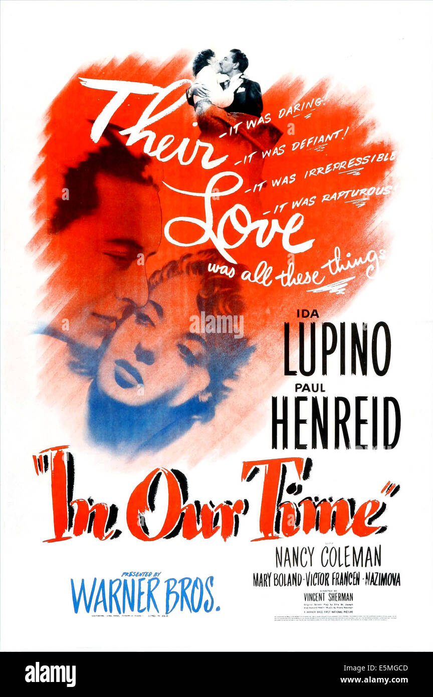 IN OUR TIME, US poster, Ida Lupino, Paul Henreid, 1944 Stock Photo