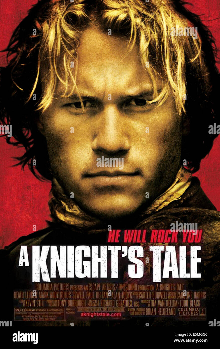 A KNIGHT'S TALE, Heath Ledger, 2001. ©Columbia Pictures/courtesy Everett Collection Stock Photo