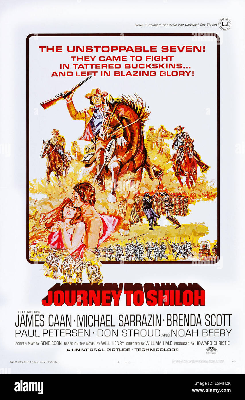 JOURNEY TO SHILOH, US poster art, 1968 Stock Photo