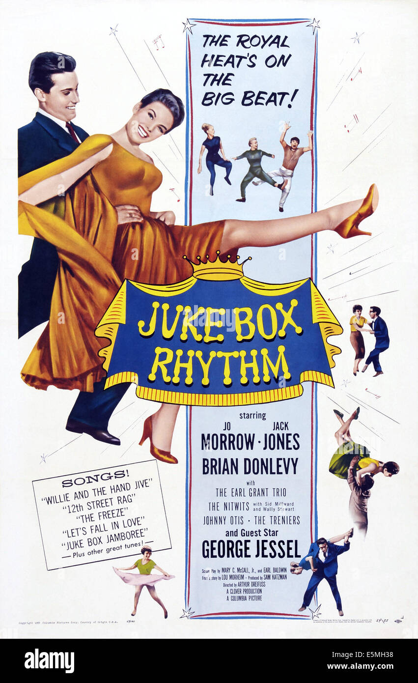 JUKE BOX RHYTHM, US poster art, from left, Jack Jones, Jo Morrow Stock  Photo - Alamy