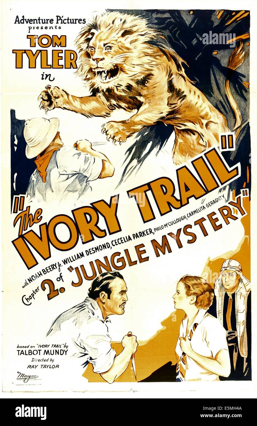 JUNGLE MYSTERY, 'Chapter 2 The Ivory Trail', 1932 Stock Photo Alamy