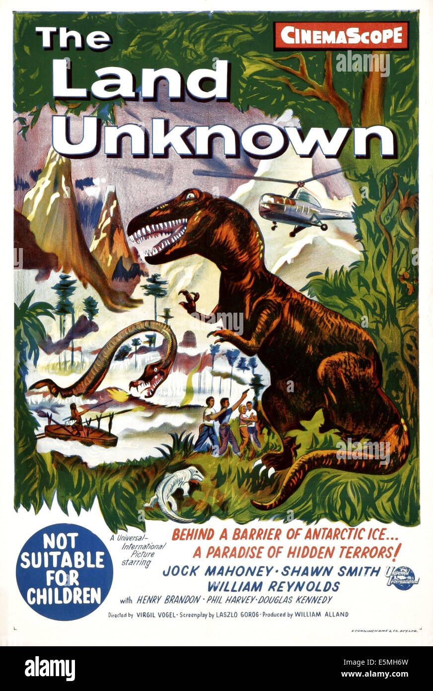 THE LAND UNKNOWN, U.S. poster art, 1957 Stock Photo Alamy