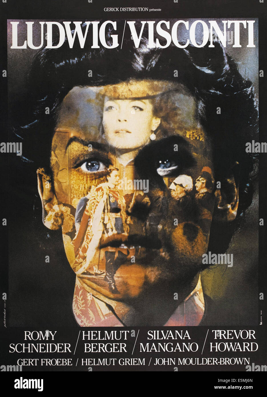 LUDWIG, French poster, Helmut Berger, Silvana Mangano, 1972 Stock Photo