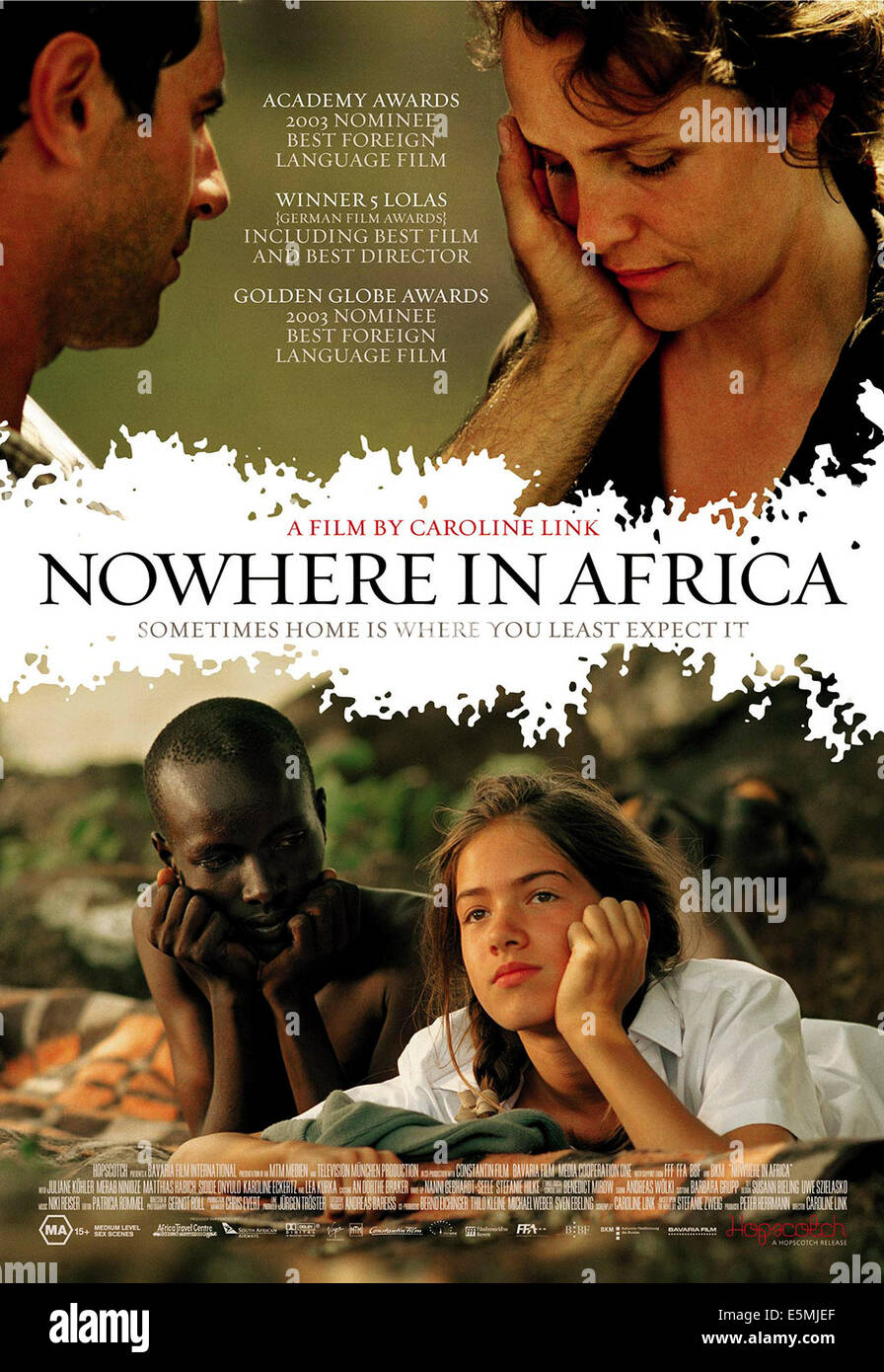 NOWHERE IN AFRICA, (aka NIRGENDWO IN AFRIKA), top: Merab Ninidze, Juliane Kohler, bottom: Silas Kerati, Karoline Eckertz, 2001, Stock Photo