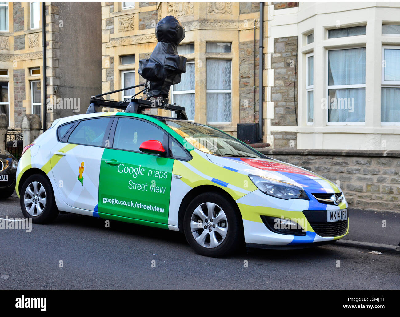 Bristol, UK. 3rd Aug, 2014. Google street car seen parked up in Bristol. Robert Timoney/AlamyLiveNews. Stock Photo