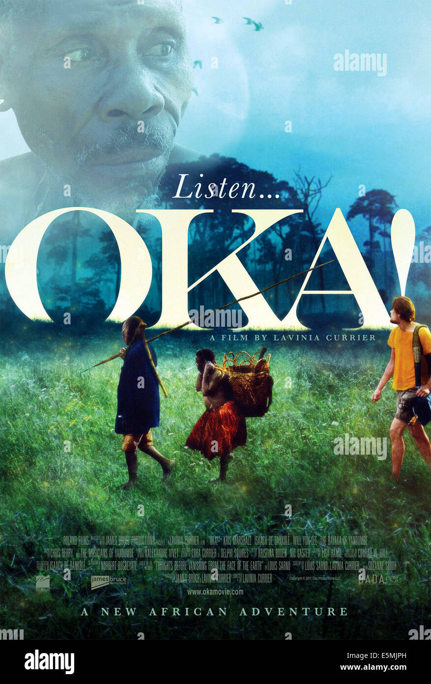 OKA!, (aka OKA AMERIKEE), top: Mapumba, bottom l-r: Mapumba, Essanje, Kris Marshall on US poster art, 2010, ©DADA Stock Photo