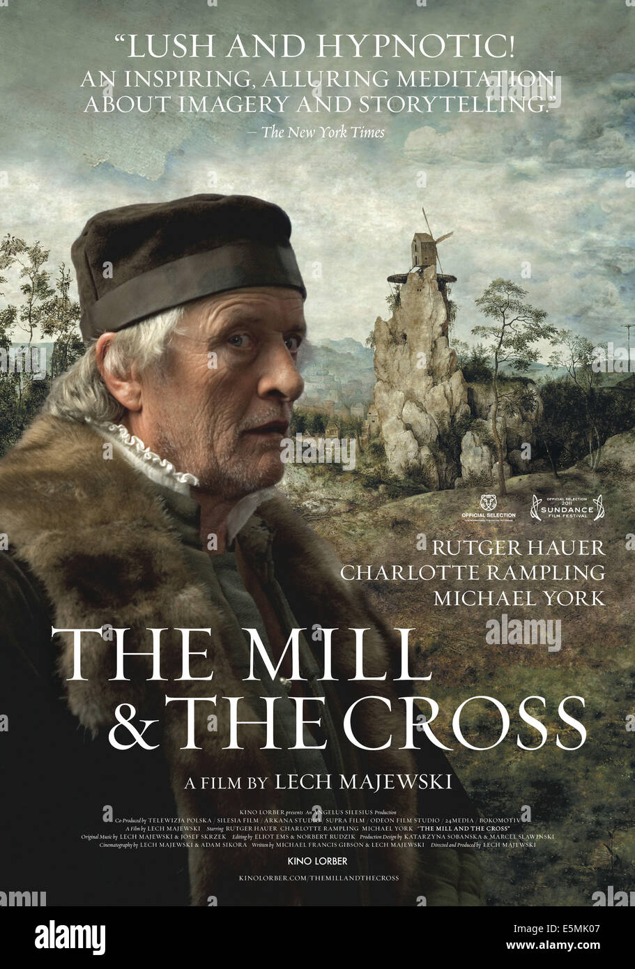 THE MILL AND THE CROSS, Rutger Hauer on US poster art, 2011, ©Kino Lorber/courtesy Everett Collection Stock Photo