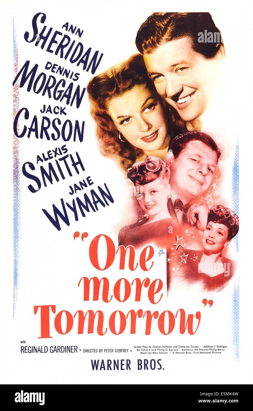ONE MORE TOMORROW, US poster, from top Dennis Ann Sheridan