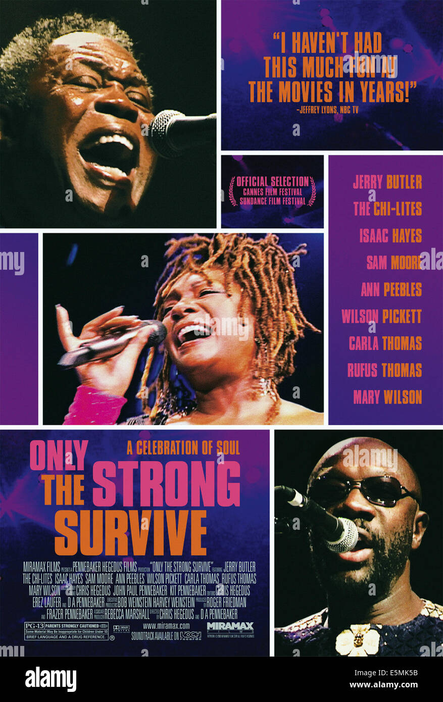 ONLY THE STRONG SURVIVE, Sam Moore, Mary Wilson, Isaac Hayes, 2003, (c) Miramax/courtesy Everett Collection Stock Photo