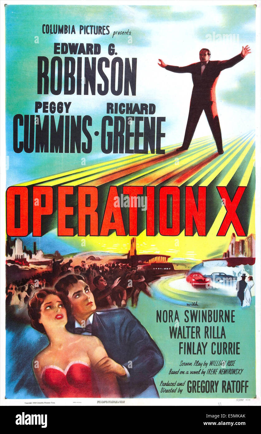 OPERATION X, (aka MY DAUGHTER JOY), US poster art, 1950 Stock Photo - Alamy