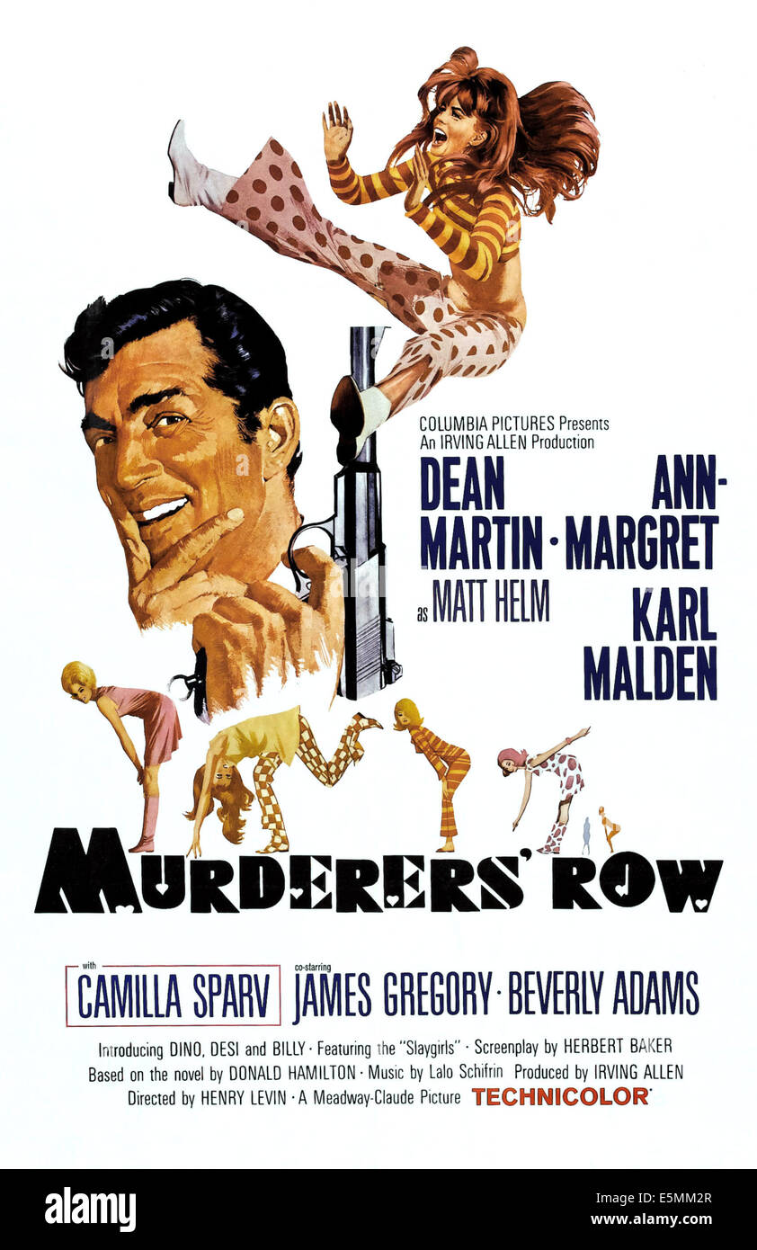 MURDERERS' ROW, Dean Martin, Ann-Margret, 1966. Stock Photo